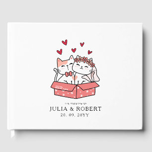 Livre D'or Mariée De Chat Cute Et Mariage De Groom