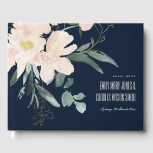 LIVRE D'OR MARINE BLUSH GOLD BUNCH CADRE MARIAGE DE COULEUR D