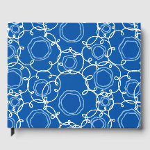 MATRICE FLORALE ABSTRAITE EN BLEU ROYAL