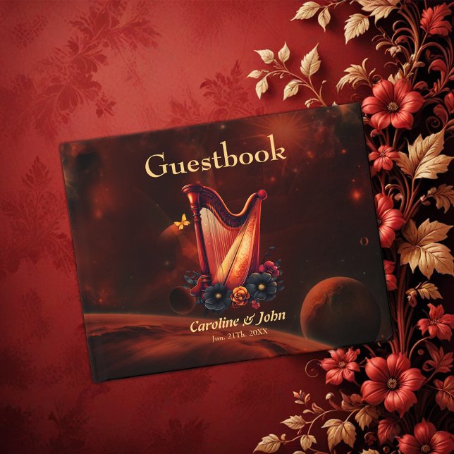 Livre D'or Mélodie cosmique, magie de la harpe. (Créateur téléchargé)