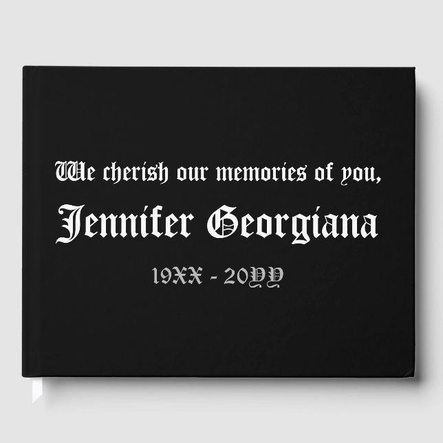 Livre d'or Mémoires simples et minimes (Recto)