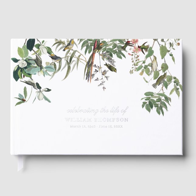 Livre D'or Memorial Celebrating Life Of Funeral Eucalyptus (Recto)