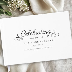 Livre D'or Mémorial "Célébration de la vie" Blanc