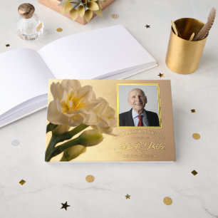 Livre D'or Mémorial de la Double Daffodile blanche
