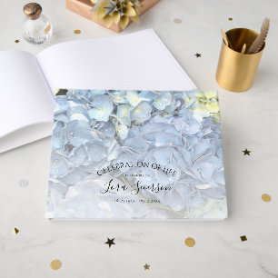 Livre D'or Mémorial de la vie de Blue Hydrangea