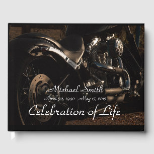 Livre D'or Mémorial de moto personnalisé