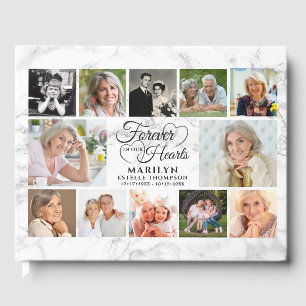 Livre D'or Memorial FOREVER IN NOS COEURS 12 Photo Collage