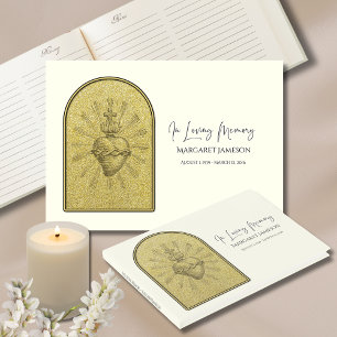 Livre D'or Mémorial funéraire du Sacré-Coeur de Jésus catholi