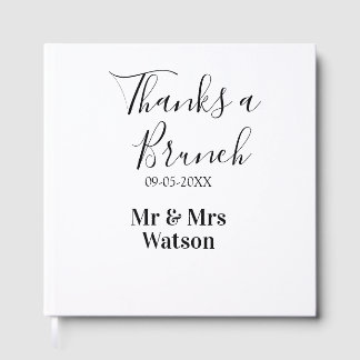 Livre D'or Merci pour un nom de date de brunch simple après l