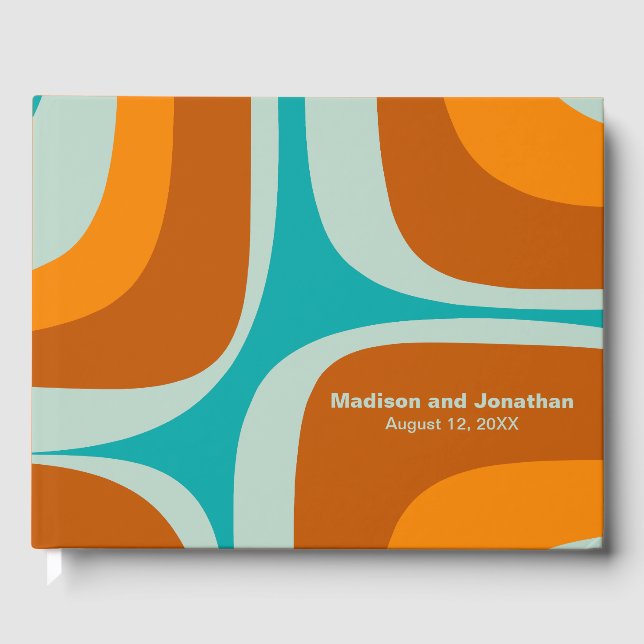 Livre D'or Mid Century Modern Retro Groove Moderniste (Recto)