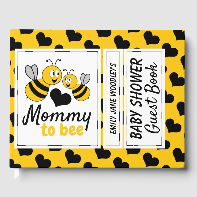 Livre D'or Miel Bee, Baby shower (Recto)