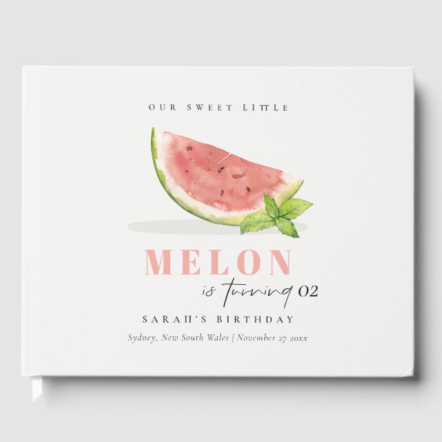 Livre D'or Mignonne Notre Petit Melon Rouge Vert N'Importe Qu (Recto)