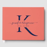 Miniature marine Bleu Corail Script Monogramme Mar
