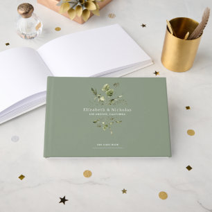 Livre D'or Minimal moderne Mariage Spring Green