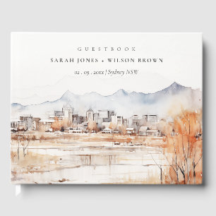 Livre D'or Minimal Salt Lake City Utah Watercolor Mariage