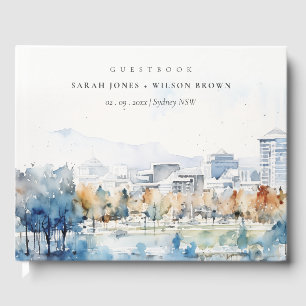 Livre D'or Minimal San Jose, California Watercolor Mariage