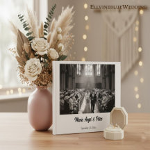 Minimalist Elegant Photo Typography Wedding