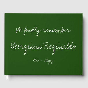 Livre d'or Minimalist & Simple Condolences