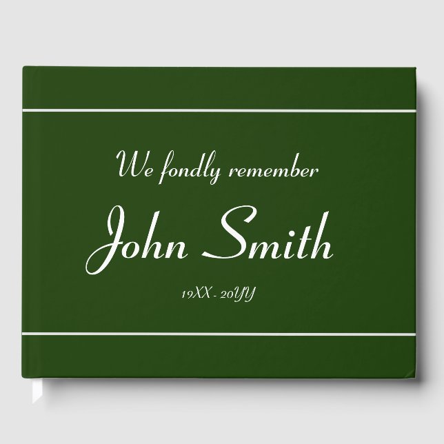 Livre d'or minimaliste et Customisé (Recto)