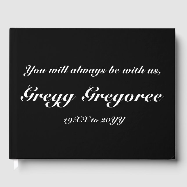 Livre d'or minimaliste et élémentaire (Recto)