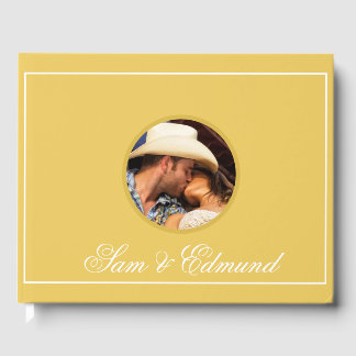 Livre D'or Minimaliste jaune moutarde - Photo