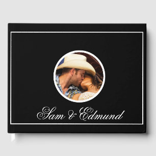 Livre D'or Minimaliste noir et blanc - Photo-