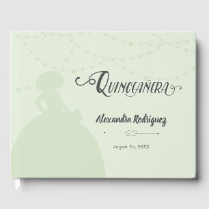 Livre D'or Mint Green Charro Silhouette Quinceanera