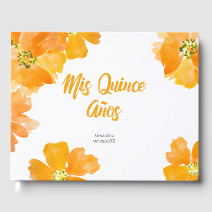 Livre D'or Mis Quince Anos Floral Bright Quinceanera