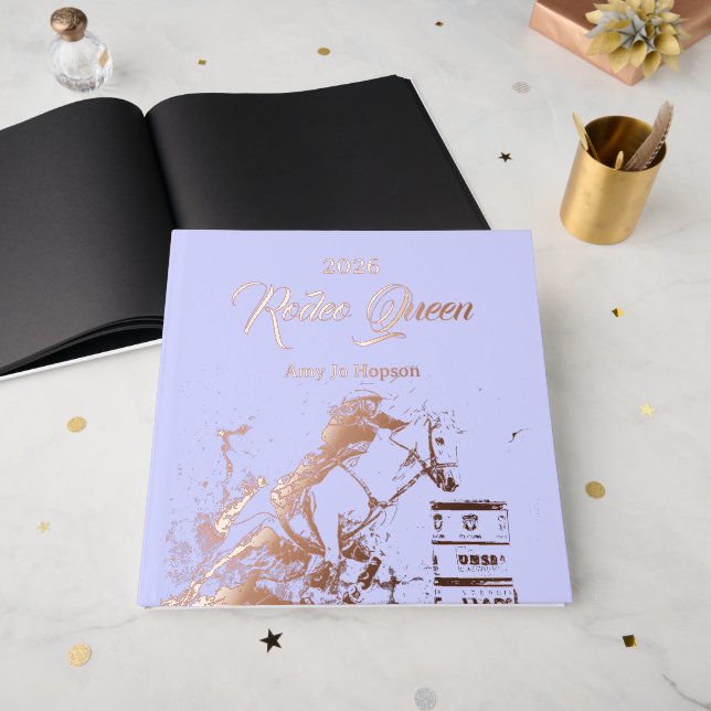 Livre D'or Miss Rodeo Queen Scrapbook (Recto ouvert)