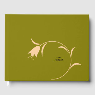 LIVRE D'OR MOD PEACH & OLIVE TULIP MARIAGE