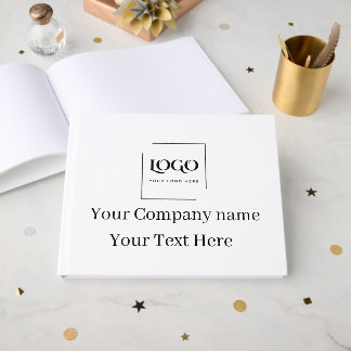 Livre D'or Modèle de logo personnalisé élégant