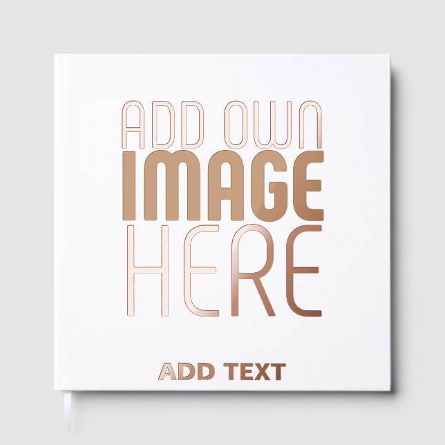 LIVRE D'OR MODÈLE DE TEXTE D'IMAGE BLANCHE SIMPLE MODERNE (Recto)