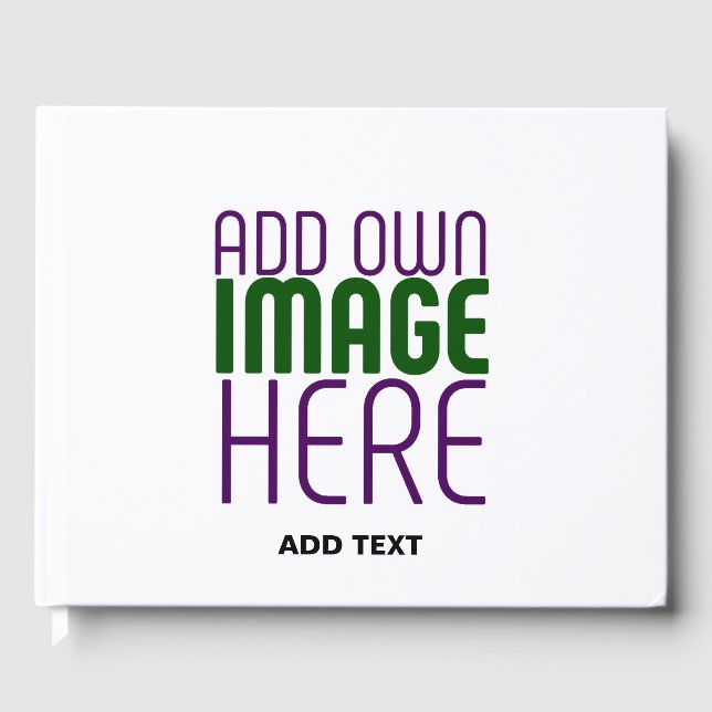 LIVRE D'OR MODÈLE DE TEXTE D'IMAGE BLANCHE SIMPLE MODERNE (Recto)