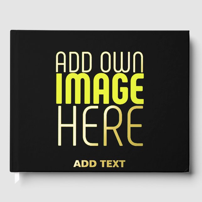 LIVRE D'OR MODÈLE DE TEXTE D'IMAGE NOIRE SIMPLE ET MODERNE (Recto)