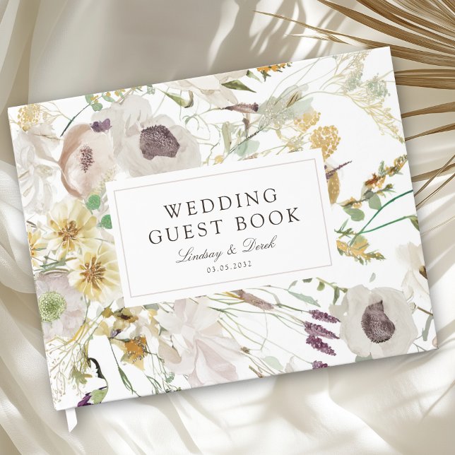Livre D'or Modern Spring Wedding (Modern Spring Wedding Guest Book)