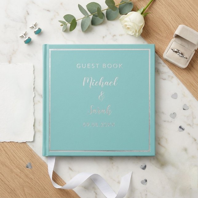 Livre D'or Modern Wedding Guest Book, Minimalist Custom (Créateur téléchargé)
