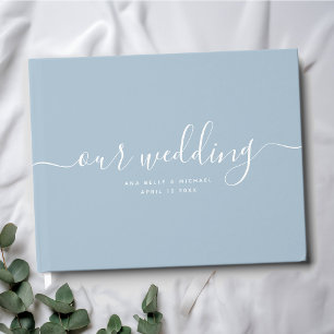 Livre D'or Moderne minimaliste élégant chic Dusty Mariage ble