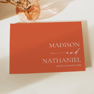 Livre D'or Moderne minimaliste Élégant Vérone Sunset Mariage