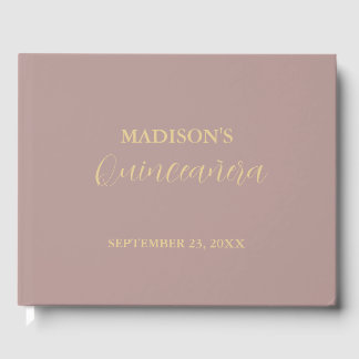 Livre D'or Moderne minimaliste Pink Blush quinceañera