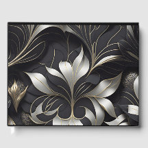 Livre d'or moderne noir