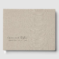 Moderne Personnalisé Argent Gris Faux Lin
