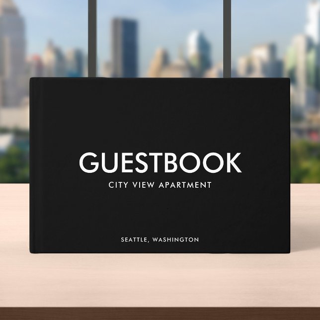 Livre D'or Moderne Sans Serif Élégant Couleur Éditable (Créateur téléchargé)