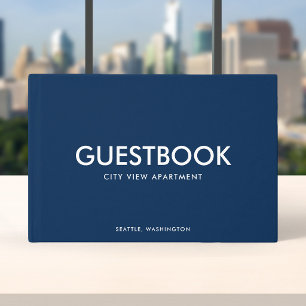 Livre D'or Moderne Sans Serif Élégant Couleur Éditable