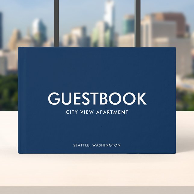 Livre D'or Moderne Sans Serif Élégant Couleur Éditable (Créateur téléchargé)