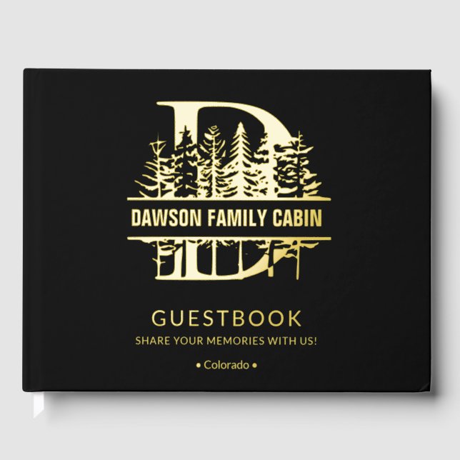 Livre D'or Monogram D Vacation Rental Cabin House Lake House  (Recto)