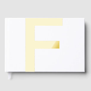 Livre D'or Monogramme ajouter le nom lettre alphabet simple m