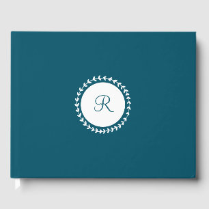 Livre D'or Monogramme bleu marine
