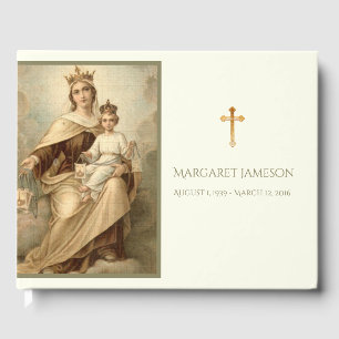Livre D'or MONT CARMEL Mémorial funéraire Vierge Marie
