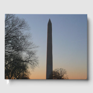 Livre D'or Monument Washington au coucher du soleil à DC