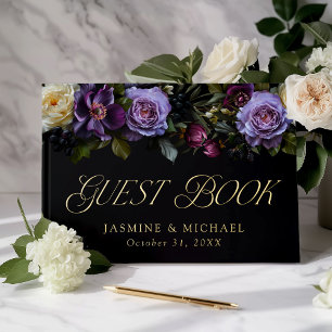 Livre D'or Moody Gothic Floral Mariage
